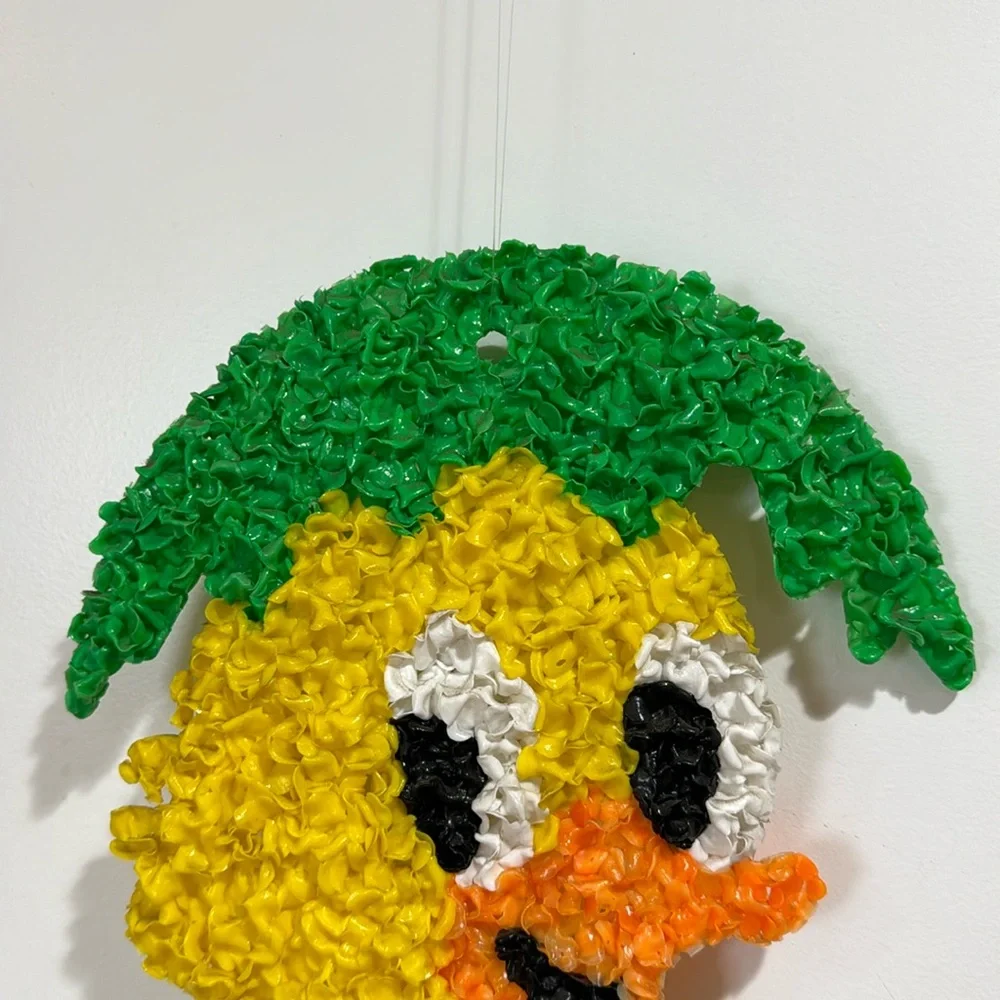 Vintage green popcorn duck egg Easter Decor - Picture 4 of 5